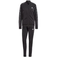 Adidas Damen Essentials 3-Stripes Track Suit, Black/Multicolor, M