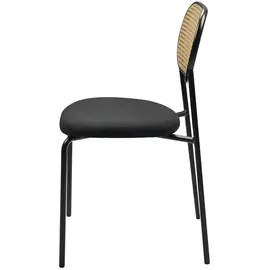 Möbel Kraft Esszimmerstuhl Remy Polyester schwarz