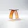 Steinberg Serie 432 Hocker, aus Polyresin, 415x225x420mm, 432710031, Farbe: Amber
