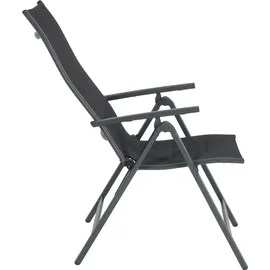 Greemotion Grenada Klappsessel 61 x 67 x 110 cm anthrazit/schwarz