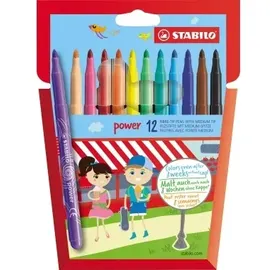 Stabilo Fasermaler power 280/12-01 2mm sortiert 12 St./Pack.