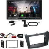 Kenwood DMX8021DABS Android Auto CarPlay Bluetooth Einbauset für Mazda 3 BL