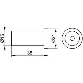 Keuco Plan Handtuchhaken schwarz 14916370000