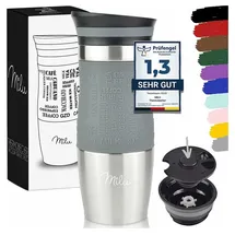 MILU Thermobecher 0,37 l Grau