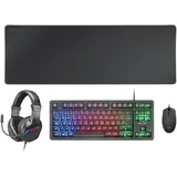 Mars Gaming MCP-RGB3 Gaming-Set Schwarz PC