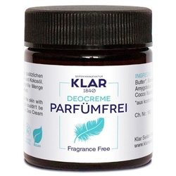 Klar Seife Deo-Creme Parfümfrei, 1-tlg., Deocreme 30 ml