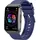 knauermann Neo 2 Band 44 mm Schwarz Silikonarmband Blau