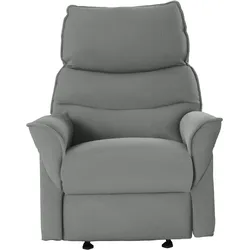 Relaxsessel LA-Z-BOY, grau (light grau rvt 9), B:82cm H:103cm T:92cm, Chenille RVT (100% Polyester), Sessel, inkl. Rücken- und Fußverstellung mit Trafo, Akku oder manuell