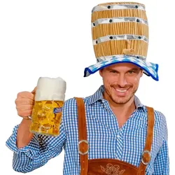 Bierfass Mütze Oktoberfest Sause - OS