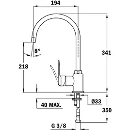 Teka Sp 995 Küchenarmatur Silber