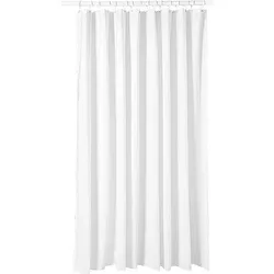 Duschvorhang Normbau, weiß, 100% Polyester, waschbar, 2.400 x 2.000 mm - 0787350019