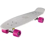Ridge PB-27-White-Pink Skateboard, White/Pink, 69 cm