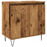 vidaXL Badschrank Altholz-Optik 58x33x60 cm Holzwerkstoff