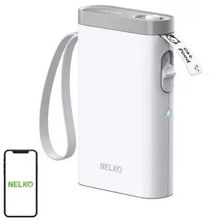 nelko P21 Thermo-Etikettendrucker (weiß)