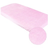 BabyLux Spannbettlaken BABYLUX Spannbettlaken MINKY 60x120 70x140 90x200 120x200, Gummizug: ja, 120x200cm rosa rosa