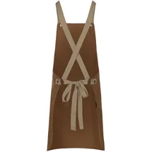 KARLOWSKY Kochschürze, Latzschürze Urban-Look mit Kreuzbändern und Tasche (One Size)