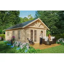 SKANHOLZ Blockbohlenhaus Toronto 4 4,2 x 7 x 3,62 m natur