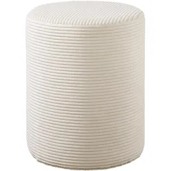 Polsterhocker MAINTAL "Wiesenbach", beige (creme, natur), Cord, Hocker, in Cord Bezug