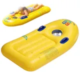 Wefdfsy Pool Hängematte Mit Kopfstütze PVC Wasserhängematte Erwachsene 119 X 58 cm Pool Luftmatratze Wasser Schwimmbad-Flöße Für Erwachsene Kinder Wasserrutschen Sommercamp Urlaub Reise