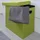 Dune Design DuneDesign Faltbarer Wäschekorb 70L Wäschetruhe mit Deckel Wäschebox Wäschesammler Leinen-Optik Grün