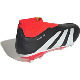 adidas Predator League Laceless FG Core Black / Cloud White / Solar Red 45 1/3