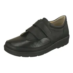 Klettschuh NATURAL FEET "Kletter Stockholm", Damen, Gr. 41, schwarz, Rindsleder, Synthetik, casual, Schuhe Klettschuh, mit bequemer J-Weite