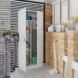 Dmora Dbaldi 69 x 180 x 37 cm weiß / weiß