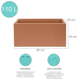 Wellhome Terracota 80 x 40 x 40 cm Orange