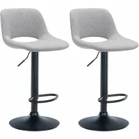 CLP 2er Set Barhocker Camden I Stoff-Bezug