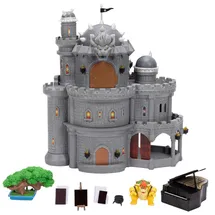 Super Mario Galaxy Movie Spielset Bowsers Schloss mit 3,8 cm Bowser-Figur