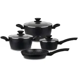 Linnuo Topf-Set 7-tlg. 3 x Kochtopf + 1 x Pfanne