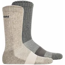 Salomon Socken 2er Pack-EVASION CREW grau 39-41