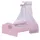 roba Puppenbett aus Puppenmöbel Serie „Sophie“, Puppenbett inkl. textiler Ausstattung, Bettwäsche und Himmel, Puppenzubehör rosa, 1 Stück (1er Pack)