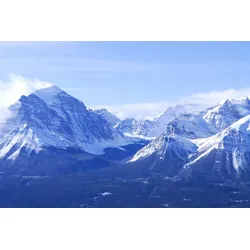 Fototapete PAPERMOON "ALPEN-BERGE und WASSERFALL", bunt, B:4,50m L:2,80m, Vlies, Tapeten