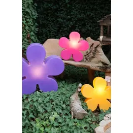 8 seasons design GmbH Solarleuchte Kunststoff Ø 40 cm 1 Stück rosa