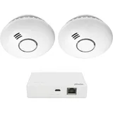 Alecto SMART-SMOKE10 Weiß inkl. Smart Bridge 2 St.
