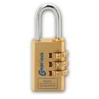 Burg Wächter Vorhängeschloss Combi-Lock 80 15M gold, 1 St.