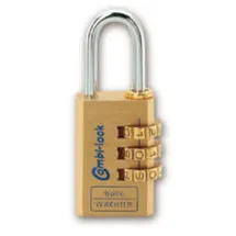 Burg Wächter Vorhängeschloss Combi-Lock 80 15M gold, 1 St.