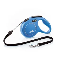 FLEXI New Classic Leine Größe M Schnur / bis 20 kg 5 m blau