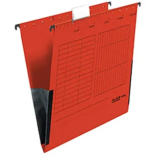 Falken Hängetasche 80002603 A4 Leinenfrösche rot