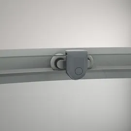 Marwell Chrystal Round Runddusche mit Schiebetür 90 x 90 cm grau/silber ESG Duschwanne
