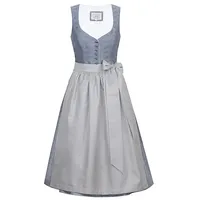 MarJo Trachtenkleid Midi Dirndl 2tlg. 70cm WANDA blaugrau blau 46