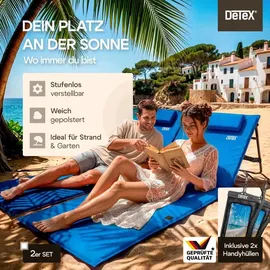 DEUBA Sonnenliege Detex Blau