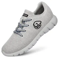 GIESSWEIN Merino Runners Herren, Merino Sneaker Men - Atmungsaktive Männer Schuhe - Geruchsneutral - ohne Socken - natürliche Merinowolle 3D Stretch, Leichte Sport und Freizeit Schuhe - Merino Wool - 41 EU