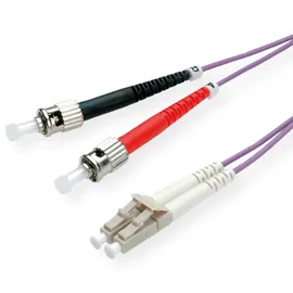 Roline LWL-Kabel 50/125μm OM4, LC/ST, violett, 2 m