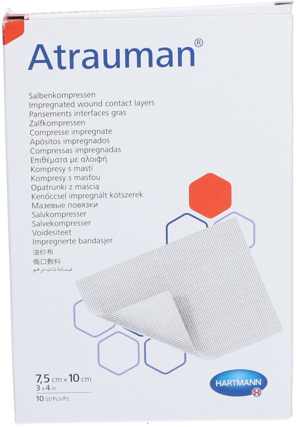 Hartman Atrauman® Fettiges Interface-Pflaster 7,5 x 10 cm