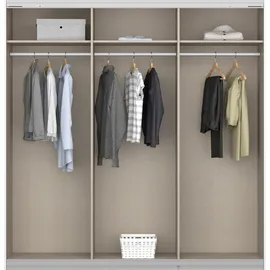 Rauch Schwebetürenschrank Oracle 203 x 210 x 62 cm Grau