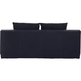 Jockenhöfer Schlafcouch Mikrofaser 3-Sitzer Schwarz