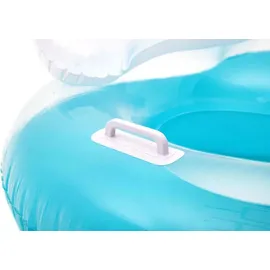 BESTWAY 2-Personen-Schwimmring Cool ComfortTM mit Rückenlehne 188 x 117 cm - Blau