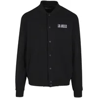 Mister Tee Los Angeles EMB Heavy Tonal College Jacket schwarz L
